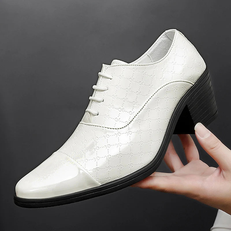 Men's High Heel Shoes With Height Enhancement