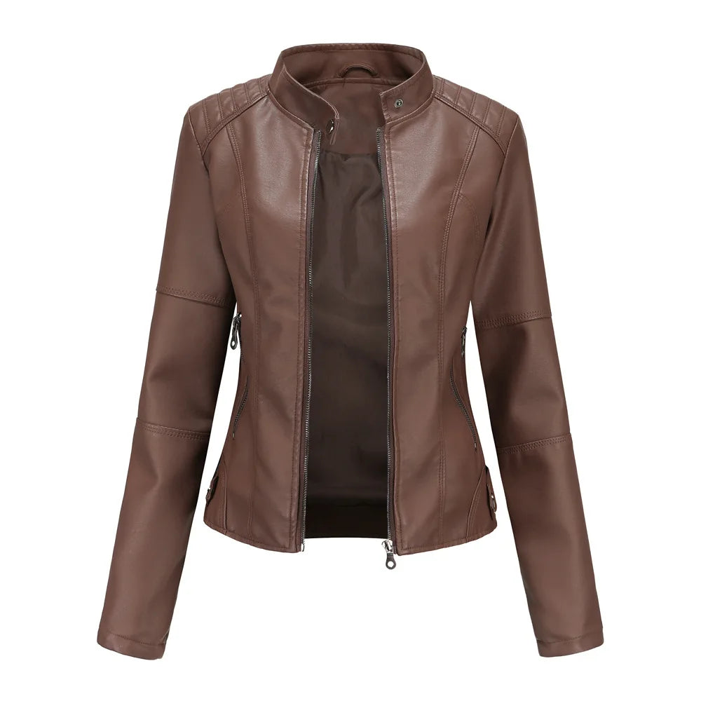 Women’s Faux Leather Jacket - Various Colors