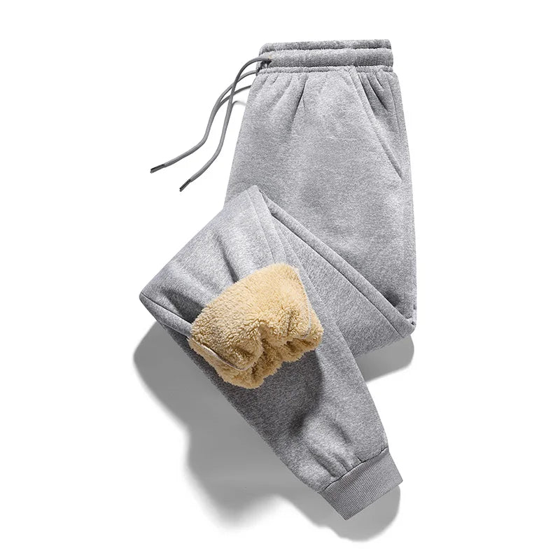 Men's Thick Fleece Drawstring Sweatpants