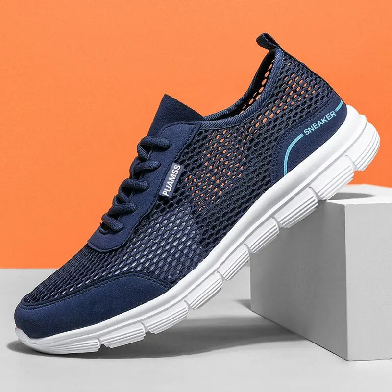 Lightweight and Breathable Mesh Sneakers for Men - Various Colors