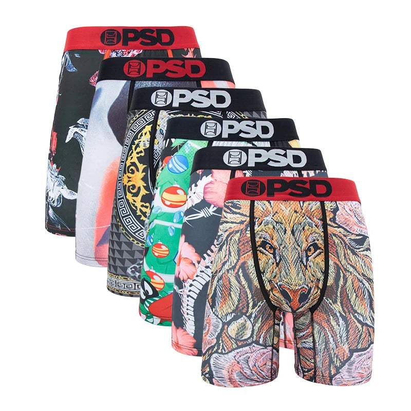 6-Pack Animated Print Men's Hipster Underwear