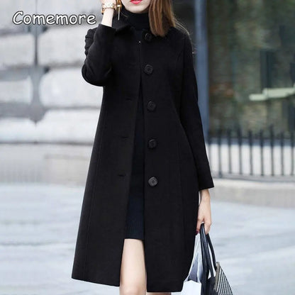 Womens Mid-Length Collar Jacket - Various Colors