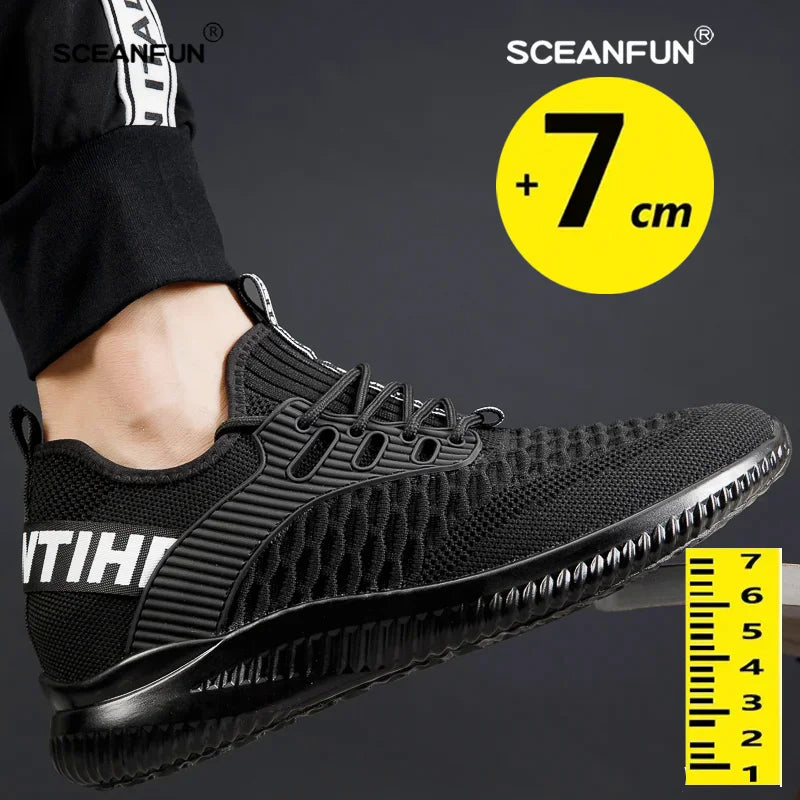 Elevator Sneakers for Men - 7cm Height Increasing Insoles