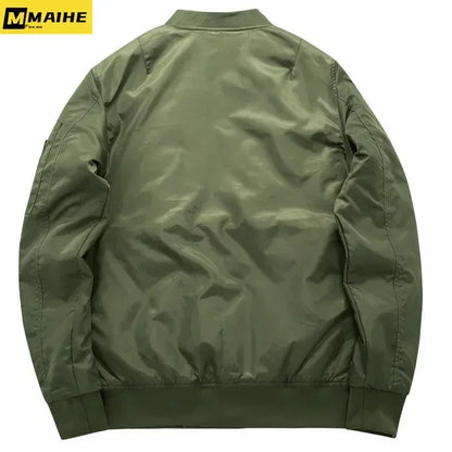 Men's Thickened Baseball Bomber Jacket - Various Colors