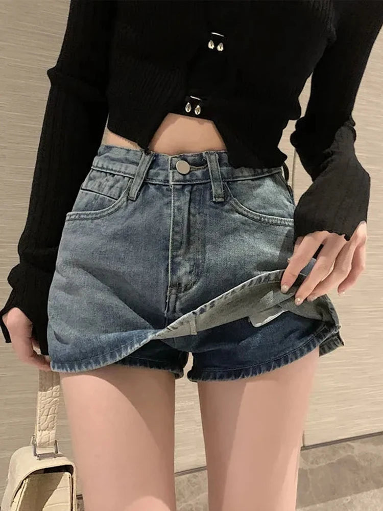 High-Waisted Women's Slim Fit Denim Mini Skirt