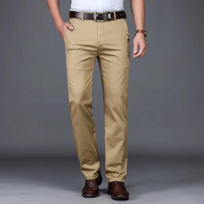 Men's Straight Classic Casual Pants - Various Colors