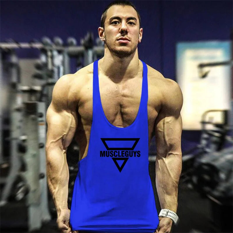 Men's Slim Fit Stringer Tank Top - Various Colors