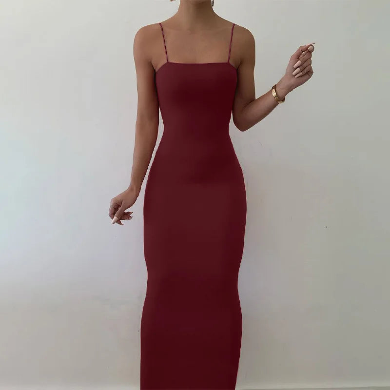 Backless Spaghetti Strap Dress for Women