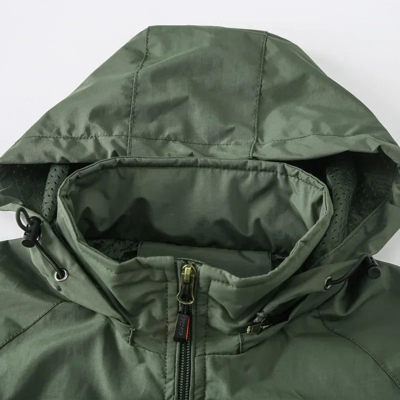 Men's Waterproof Tactical Raincoat Jacket-Various Colors