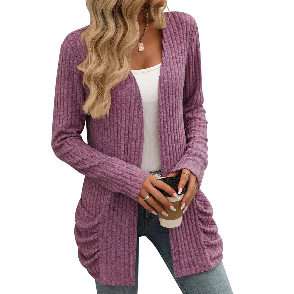 Women's Mid-Length Cardigan - Various Colors