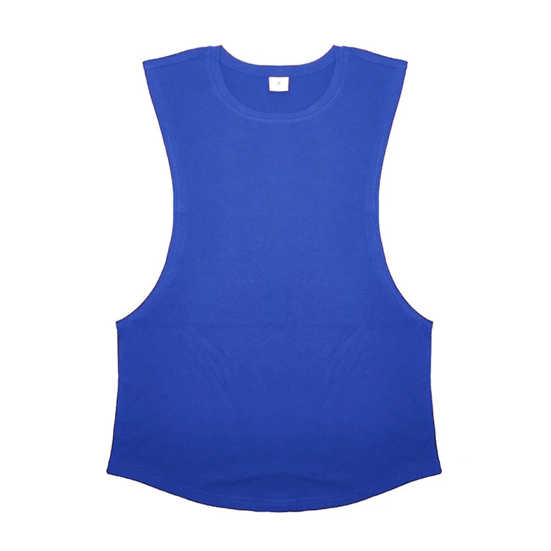 Men's Sleeveless Muscle Tank Top - Cotton Gym Vest