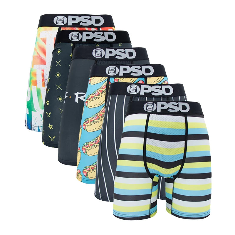 6-Pack Animated Print Men's Hipster Underwear