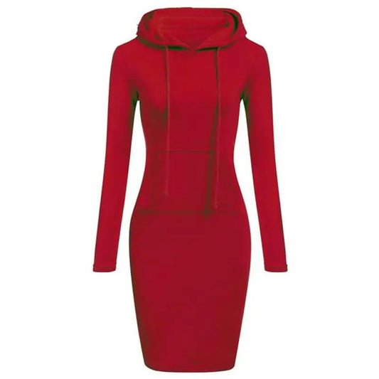 Chic Hooded Long Dress for Women