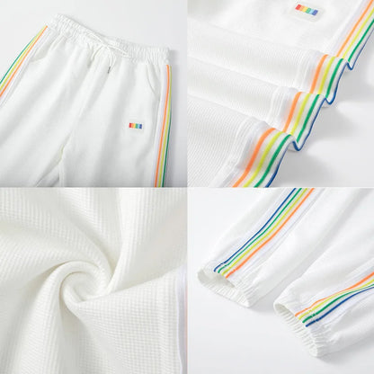 Rainbow High-Waist Joggers for Women - Various Colors