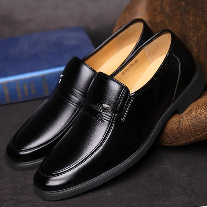 Men's Breathable Slip-On Shoes in Faux Leather