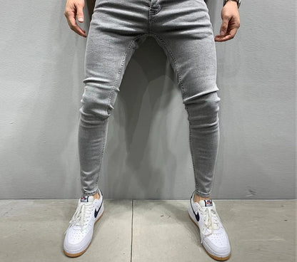 Men's Slim Fit  Jeans -  Casual Skinny Pants - Various Colors