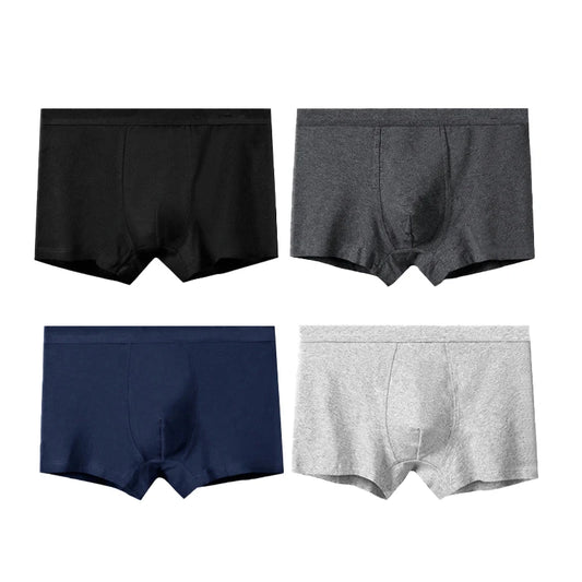 4-Pack Men's Cotton Briefs - Breathable and Elastic Underwear