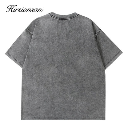 Hirsionsan Vintage Cotton T-Shirt for Women - Soft, Loose-Fit with Graphic Print