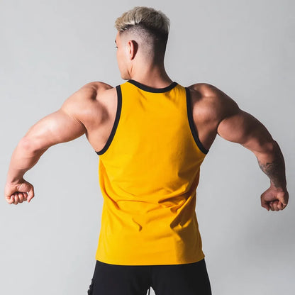 Men's Sleeveless Quick-Dry Stringer Tank Top - Various Colors