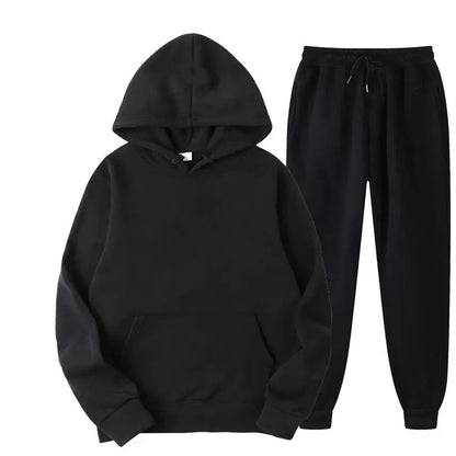 Men's Two-Piece Hoodie and Drawstring Jogger Set