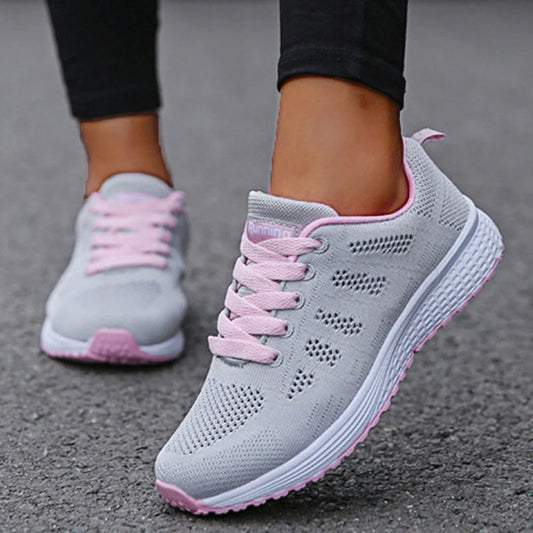 Women's Breathable Outdoor Mesh Sneakers - Various Colors