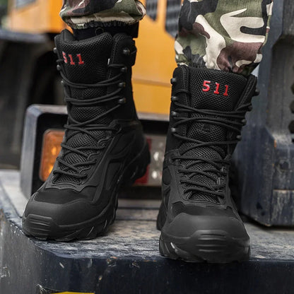 Lightweight Waterproof Tactical Boots for Men - Durable Non-Slip Outdoor Field Shoes