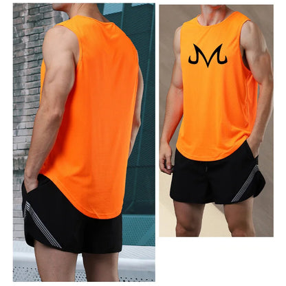 Men's Quick-Dry Sleeveless Stringer Tank Top - Various Colors