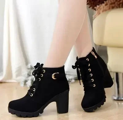 Stylish High Heel Ankle Boots for Women