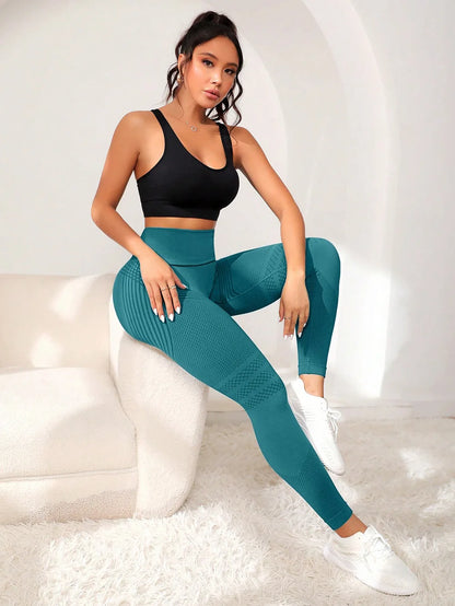 High-Waisted Elastic Yoga Pants for Women