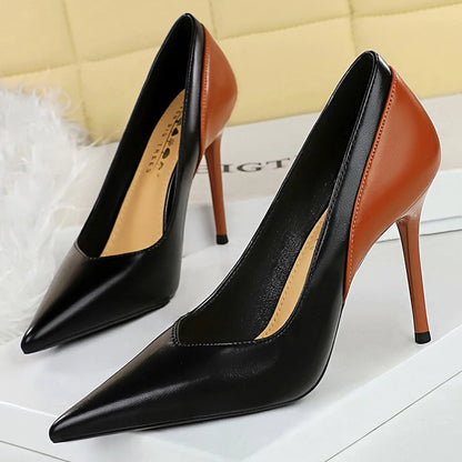 Dual Coloured Stylish Heels for Women